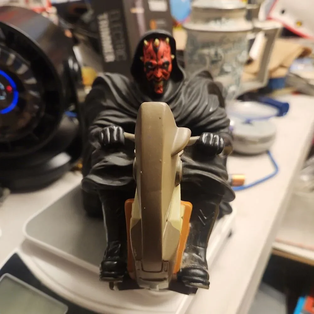 Star Wars Episode 1 DARTH MAUL COIN BANK Sith Speeder Bike Applause 1999 - Picture 2 of 6